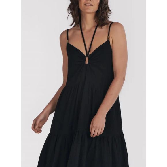 NEW CHARLIE HOLIDAY harlow maxi dress in black - Picture 3 of 3